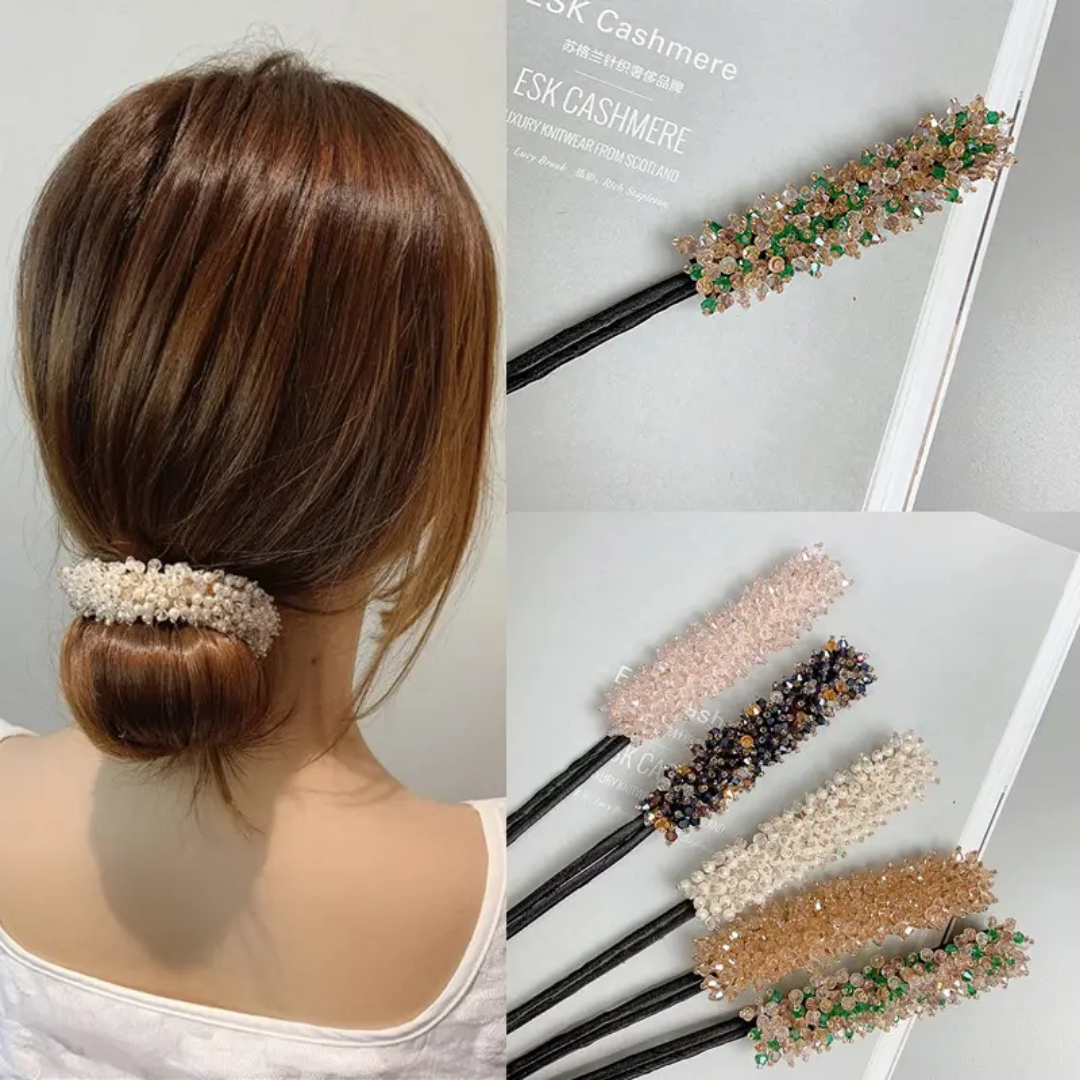 CRYSTAL TRENDING BUN CLIP