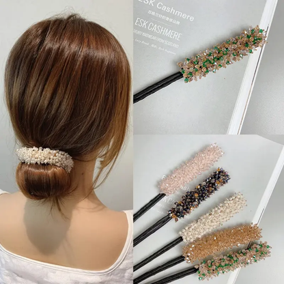 CRYSTAL TRENDING BUN CLIP