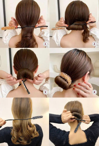 CRYSTAL TRENDING BUN CLIP